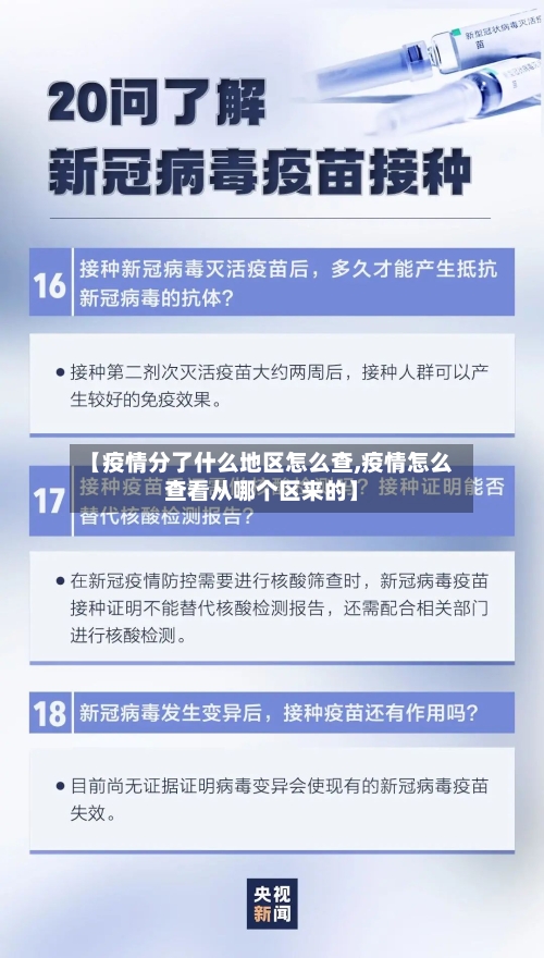 【疫情分了什么地区怎么查,疫情怎么查看从哪个区来的】