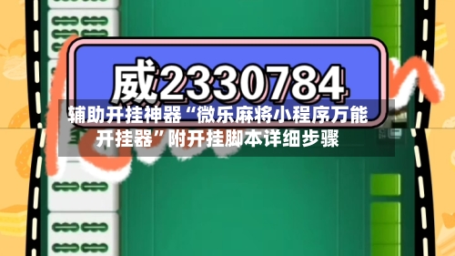 辅助开挂神器“微乐麻将小程序万能开挂器”附开挂脚本详细步骤-第3张图片