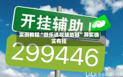 实测教程“微乐透视辅助器”其实确实有挂