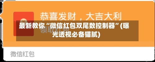最新教你“微信红包双尾数控制器”(曝光透视必备猫腻)