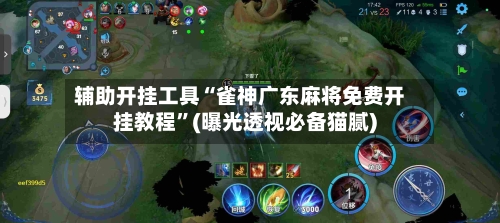 辅助开挂工具“雀神广东麻将免费开挂教程”(曝光透视必备猫腻)