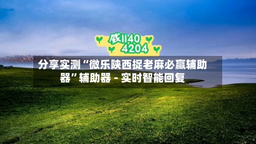 分享实测“微乐陕西捉老麻必赢辅助器”辅助器 - 实时智能回复