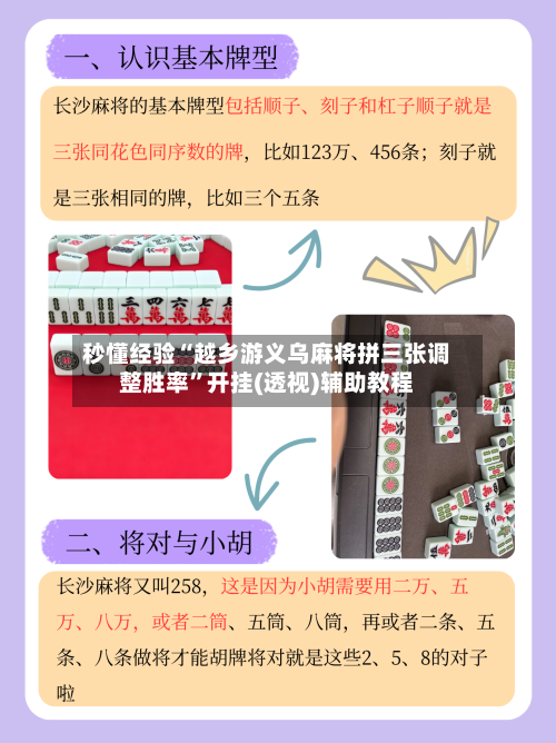 秒懂经验“越乡游义乌麻将拼三张调整胜率”开挂(透视)辅助教程-第3张图片