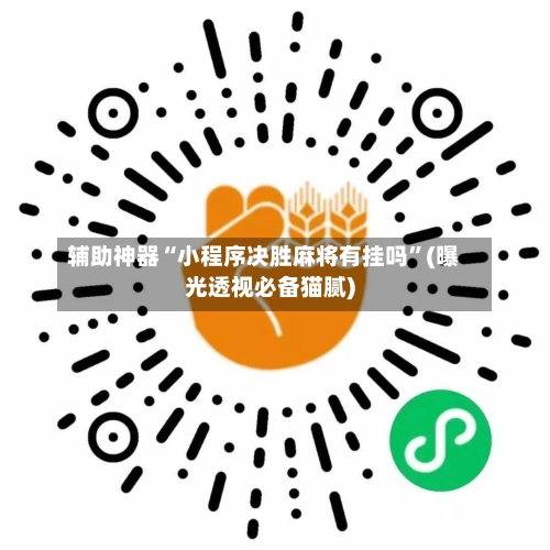 辅助神器“小程序决胜麻将有挂吗	”(曝光透视必备猫腻)-第2张图片