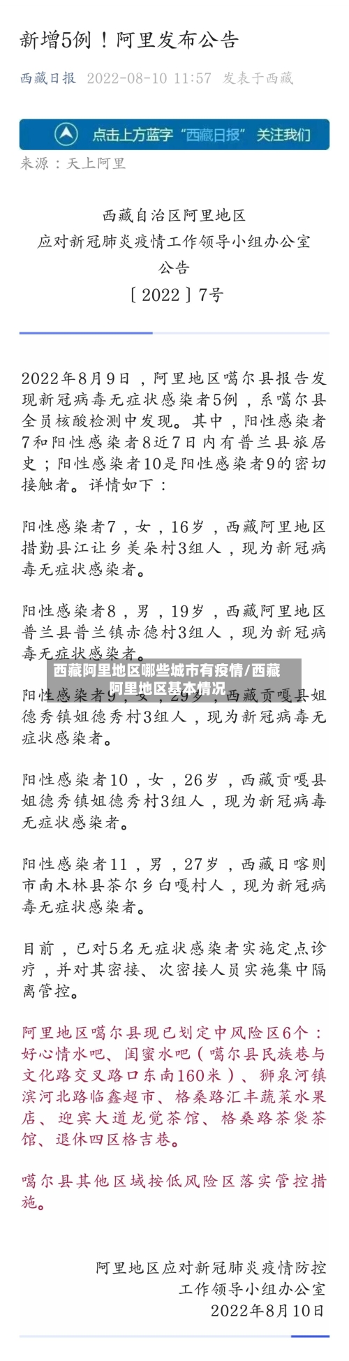 西藏阿里地区哪些城市有疫情/西藏阿里地区基本情况-第2张图片