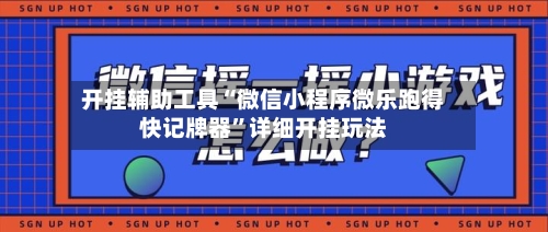 开挂辅助工具“微信小程序微乐跑得快记牌器	”详细开挂玩法-第2张图片