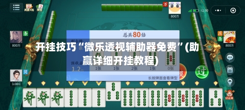 开挂技巧“微乐透视辅助器免费”(助赢详细开挂教程)-第3张图片