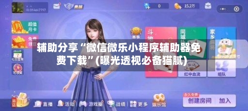 辅助分享“微信微乐小程序辅助器免费下载	”(曝光透视必备猫腻)-第3张图片