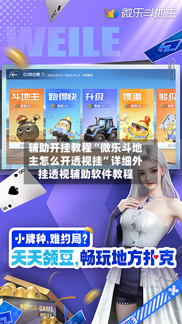 辅助开挂教程“微乐斗地主怎么开透视挂	”详细外挂透视辅助软件教程-第3张图片