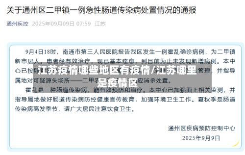 江苏疫情哪些地区有疫情/江苏哪里是疫情区-第3张图片