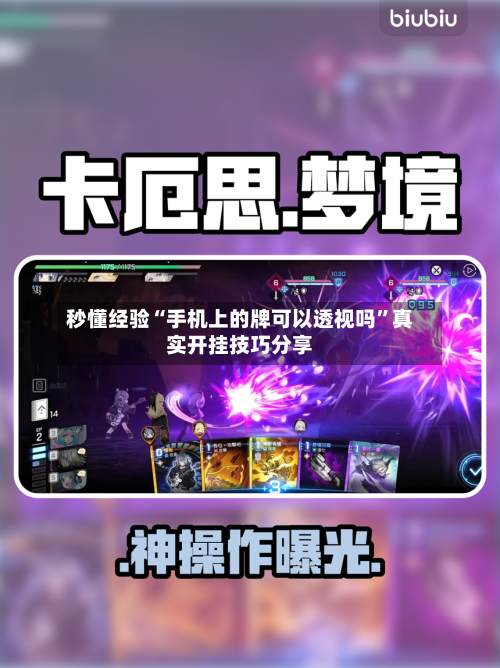 秒懂经验“手机上的牌可以透视吗”真实开挂技巧分享-第3张图片