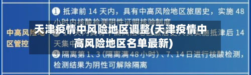 天津疫情中风险地区调整(天津疫情中高风险地区名单最新)