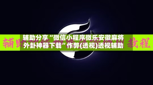 辅助分享“微信小程序微乐安徽麻将外卦神器下载”作弊(透视)透视辅助-第3张图片