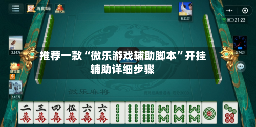 推荐一款“微乐游戏辅助脚本”开挂辅助详细步骤-第2张图片