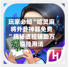 玩家必知“哈灵麻将外卦神器免费”揭秘透视辅助万能挂用法-第2张图片