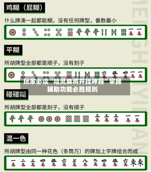 玩家必读“哈灵麻将开挂神器	”掌握辅助功能必胜规则-第2张图片