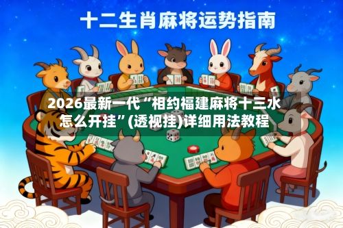 2026最新一代“相约福建麻将十三水怎么开挂	”(透视挂)详细用法教程-第2张图片