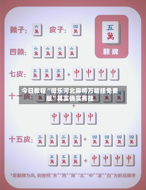 今日教程“微乐河北麻将万能挂免费版”其实确实有挂-第3张图片