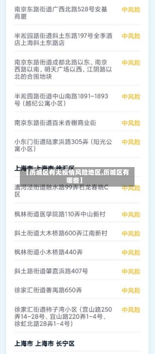 【历城区有无疫情风险地区,历城区有哪些】