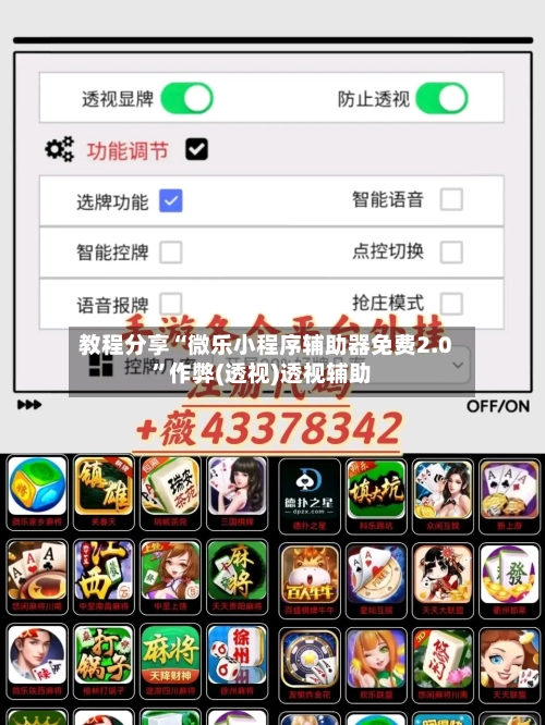 教程分享“微乐小程序辅助器免费2.0”作弊(透视)透视辅助