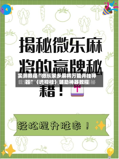 实测教程“微乐家乡麻将万能开挂神器”（透视挂）辅助神器教程