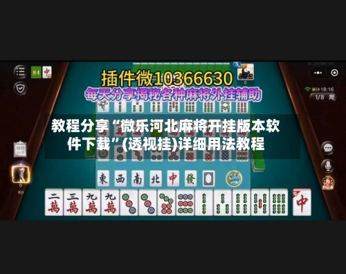 教程分享“微乐河北麻将开挂版本软件下载”(透视挂)详细用法教程-第2张图片