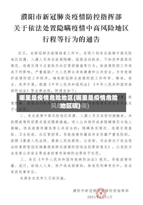 哪里是疫情危险地区(哪里是疫情危险地区呢)-第2张图片