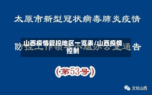 山西疫情管控地区一览表/山西疫情控制