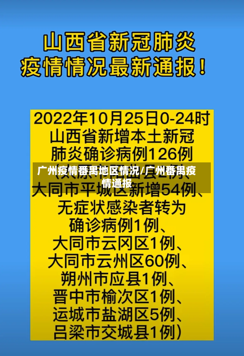 广州疫情番禺地区情况/广州番禺疫情通报