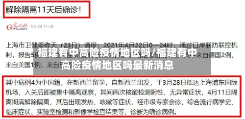 福建有中高险疫情地区吗/福建有中高险疫情地区吗最新消息-第2张图片