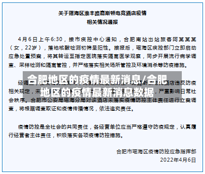 合肥地区的疫情最新消息/合肥地区的疫情最新消息数据-第2张图片