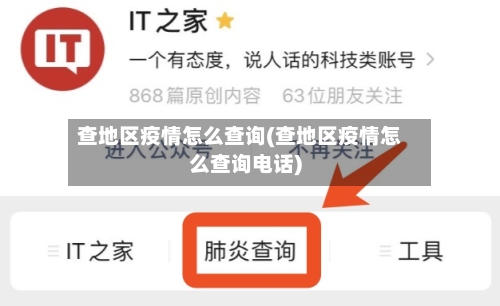 查地区疫情怎么查询(查地区疫情怎么查询电话)-第3张图片