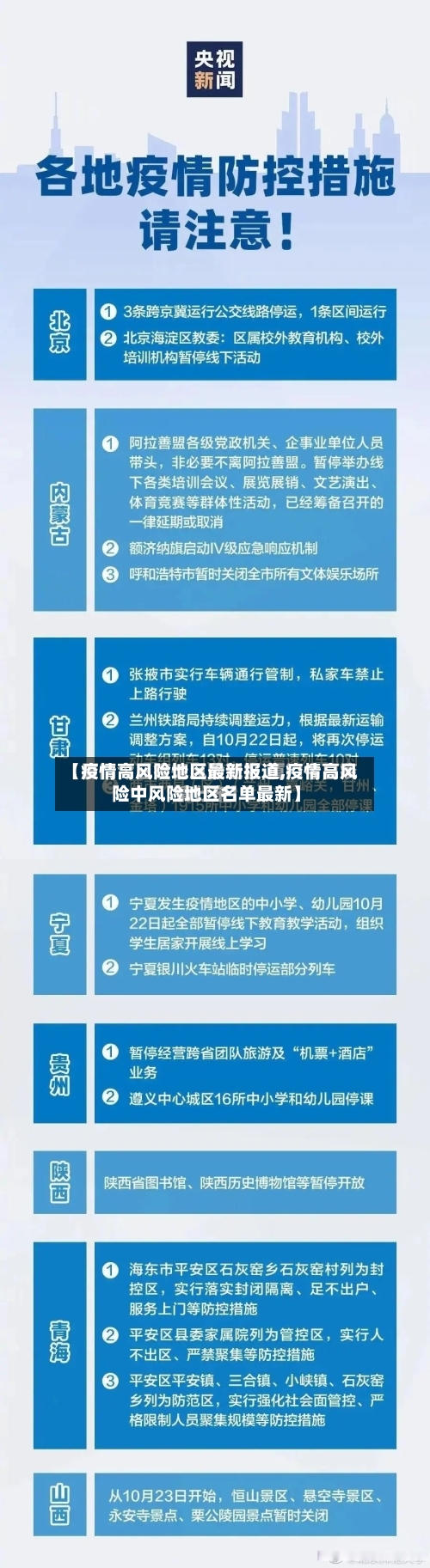 【疫情高风险地区最新报道,疫情高风险中风险地区名单最新】-第2张图片