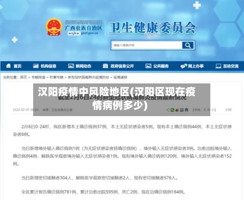 汉阳疫情中风险地区(汉阳区现在疫情病例多少)-第2张图片