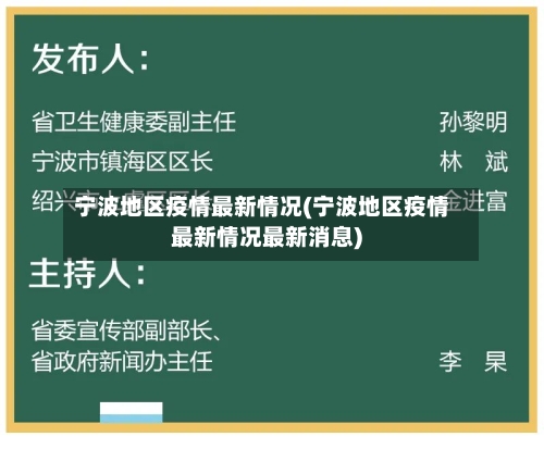 宁波地区疫情最新情况(宁波地区疫情最新情况最新消息)-第3张图片