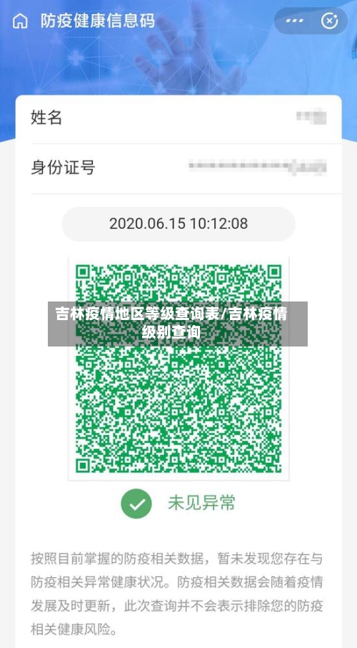 吉林疫情地区等级查询表/吉林疫情级别查询-第2张图片