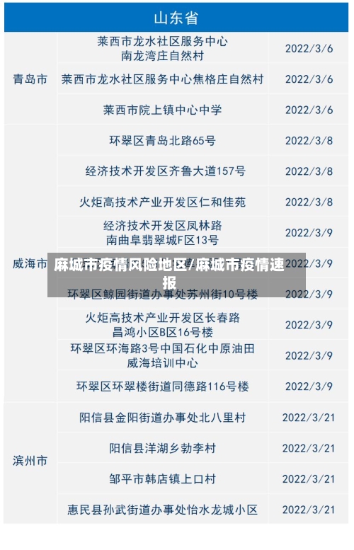 麻城市疫情风险地区/麻城市疫情速报-第2张图片