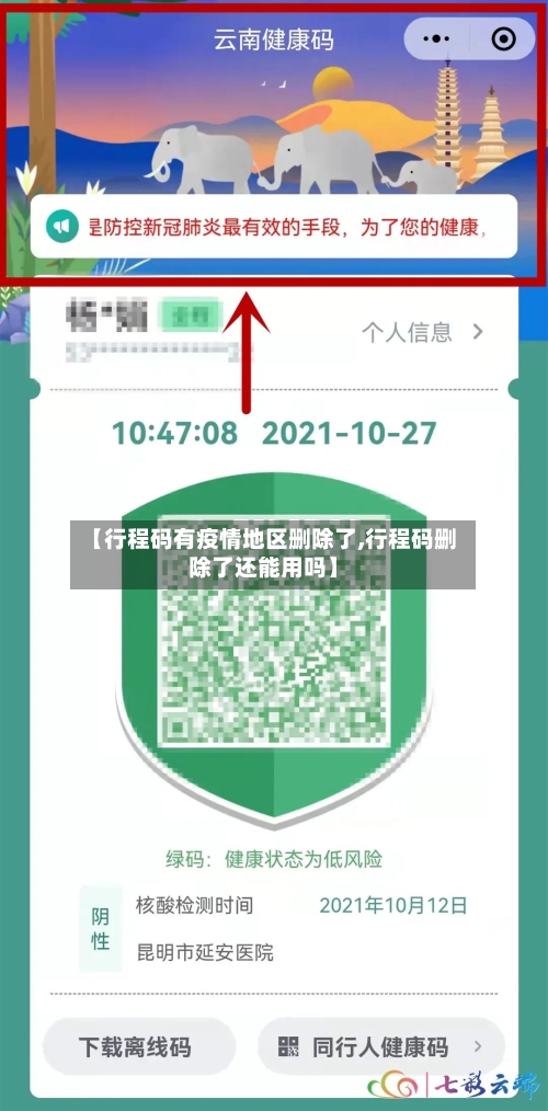 【行程码有疫情地区删除了,行程码删除了还能用吗】-第3张图片