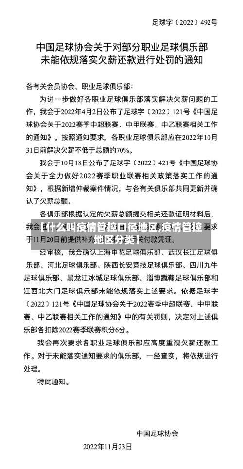 【什么叫疫情管控口径地区,疫情管控地区分类】-第2张图片
