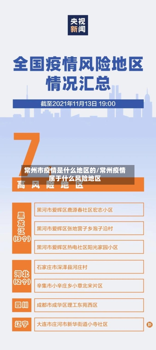 常州市疫情是什么地区的/常州疫情属于什么风险地区-第3张图片