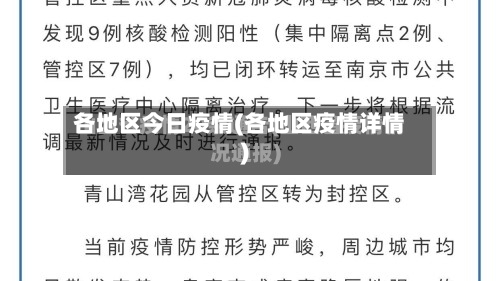 各地区今日疫情(各地区疫情详情)